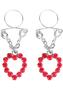 Ruby Hearts Nipple Jewelry