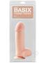 Basix Big 7 With Suction Cup 7in - Vanilla