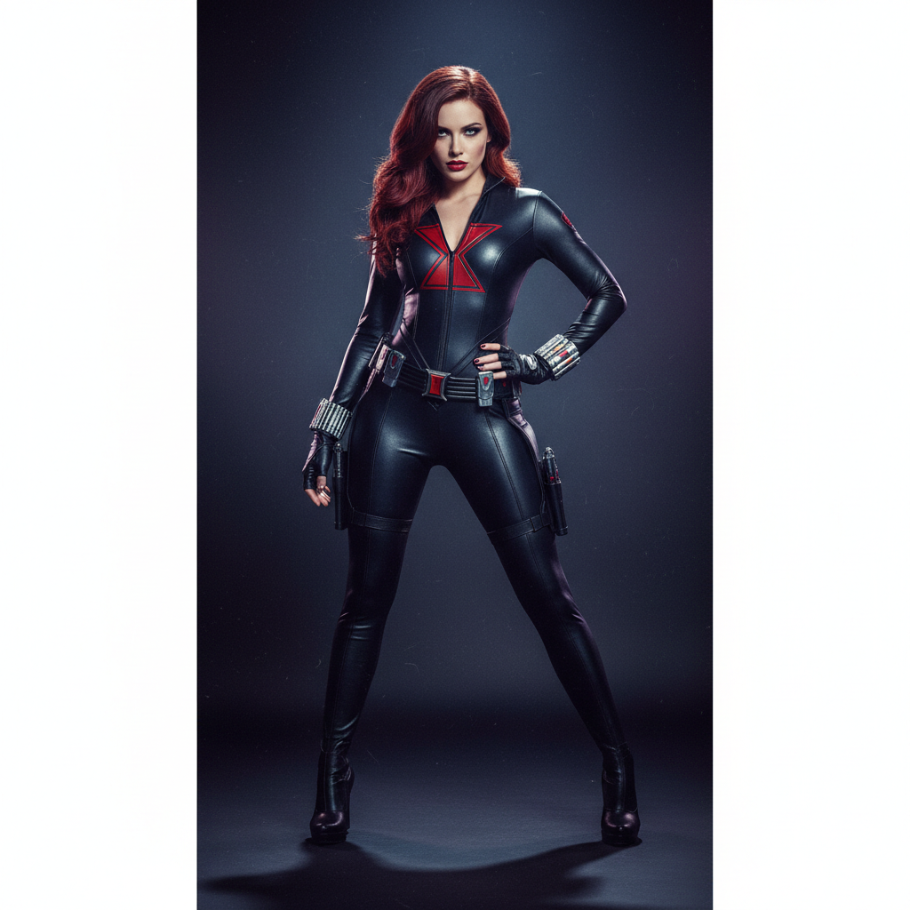 Sexy Black Widow Spy Costume