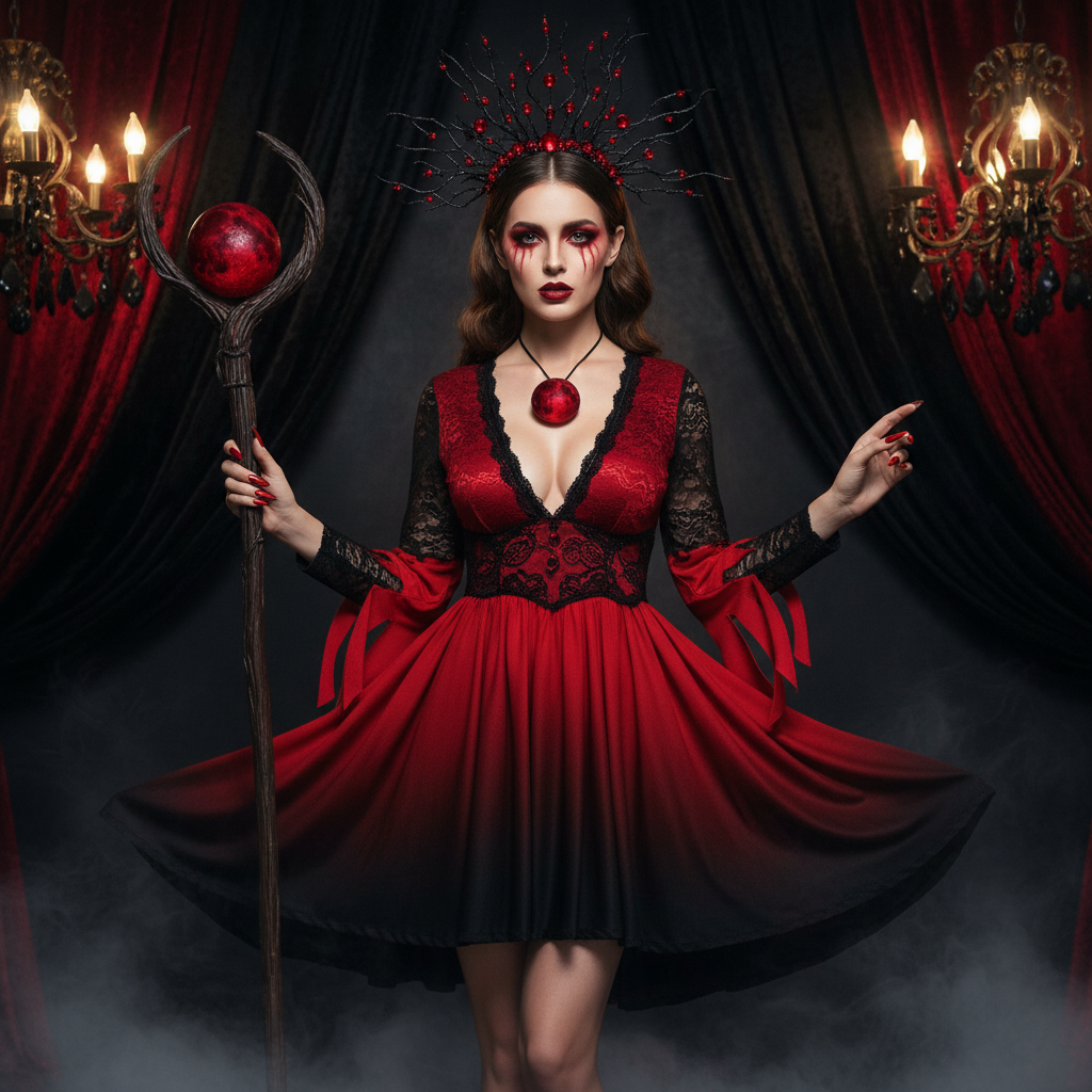 Sexy Blood Moon Witch Costume