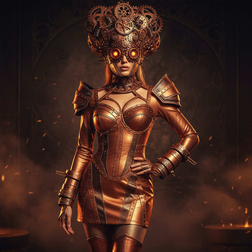 Sexy Copper Golem Costume