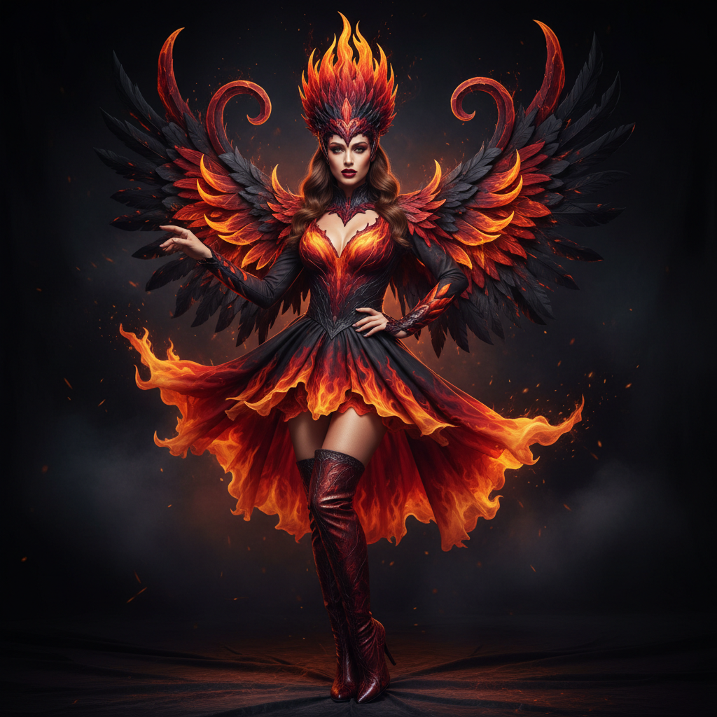 Sexy Dark Phoenix Costume