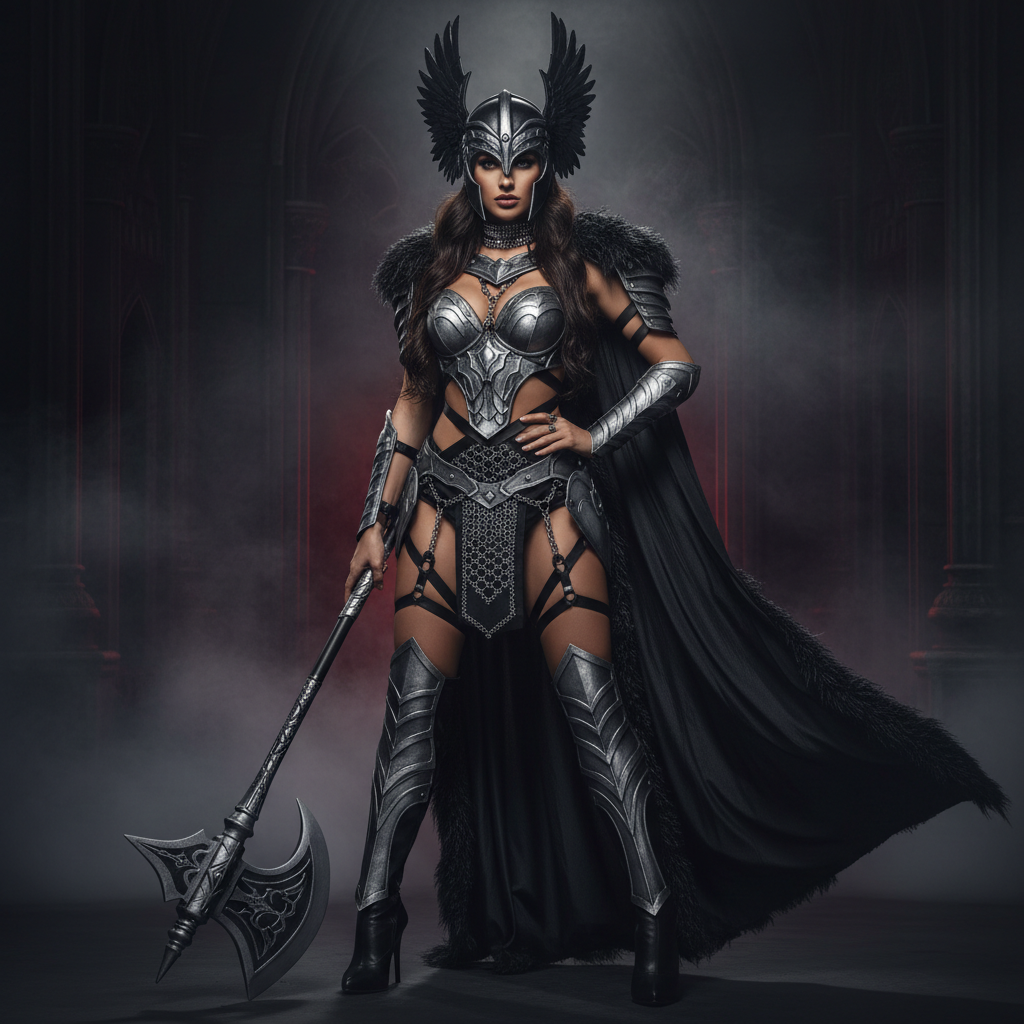 Sexy Dark Valkyrie Costume