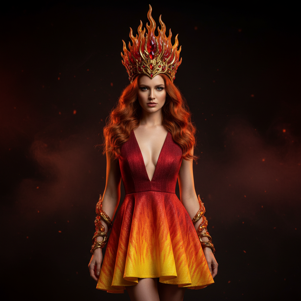 Sexy Fire Goddess Costume