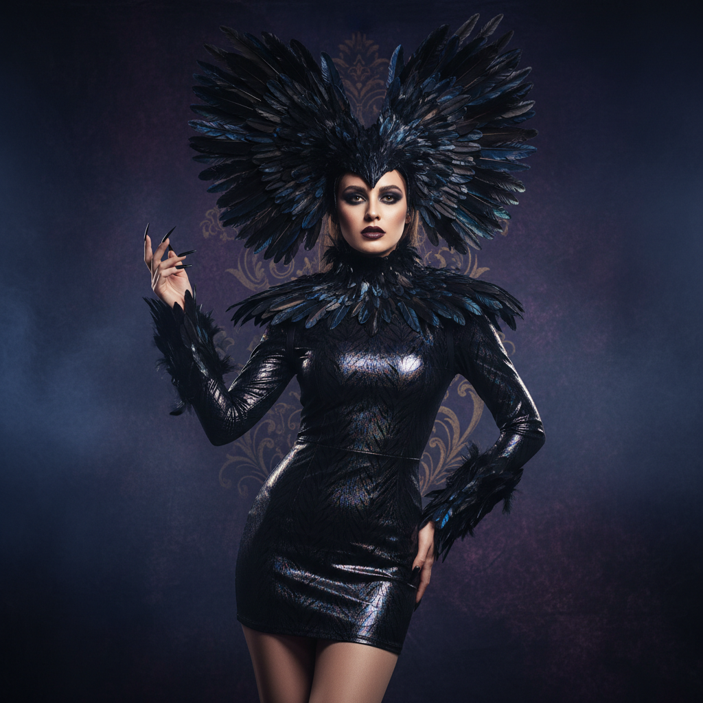 Sexy Midnight Raven Costume