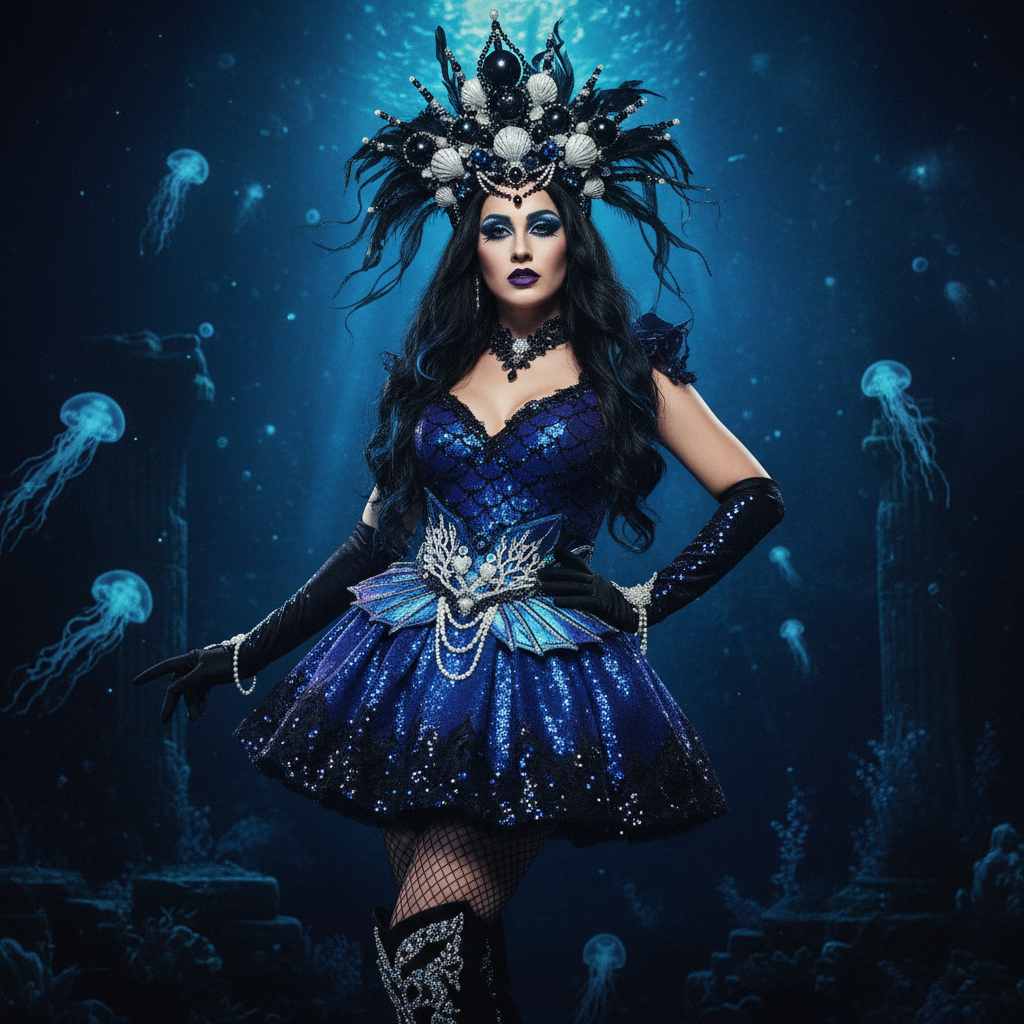Sexy Midnight Siren Costume
