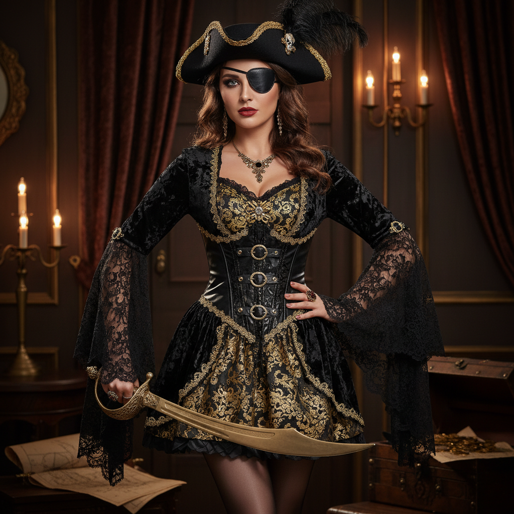 Sexy Pirate Queen Costume