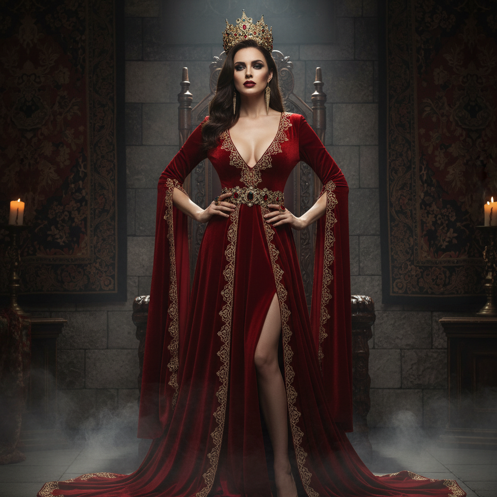 Sexy Medieval Queen Costume