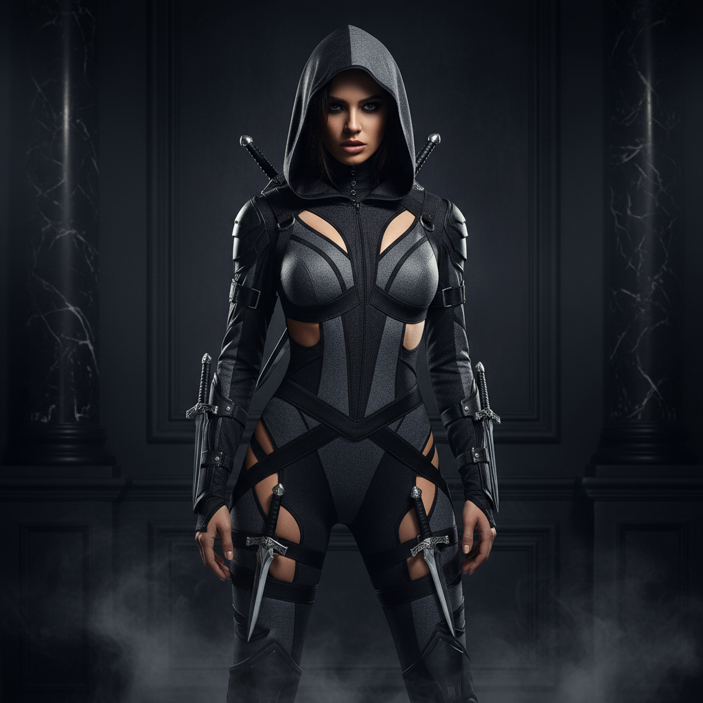 Sexy Shadow Assassin Costume