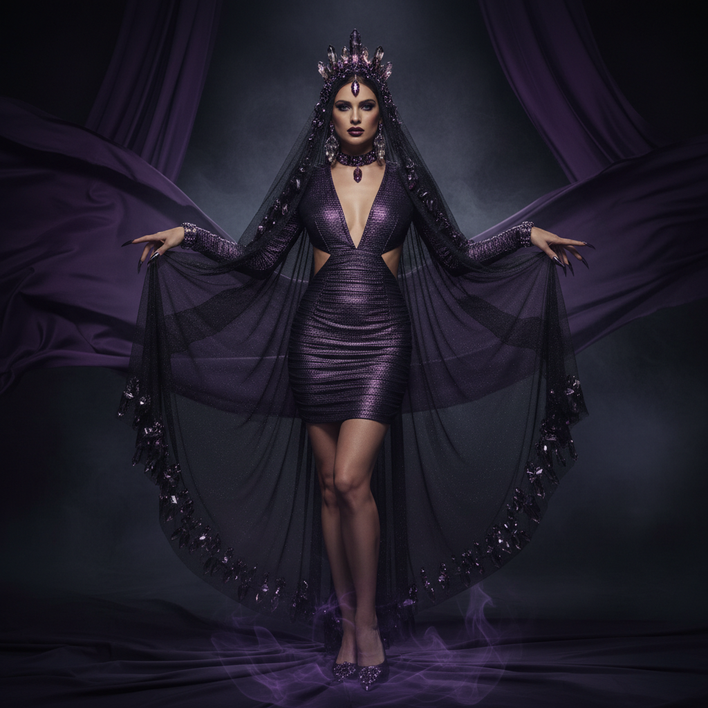Sexy Shadow Queen Costume