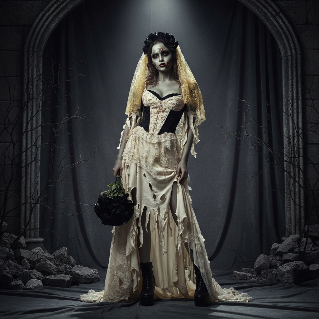 Sexy Zombie Bride Costume