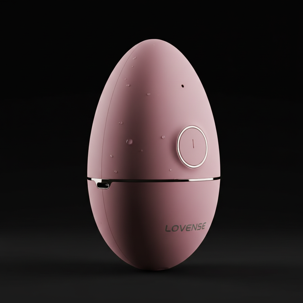 Lovense Lush 4 wearable egg vibrator on dark luxury surface
